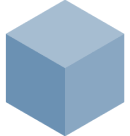 Small lightblue cube