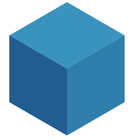 Big dark blue Cube
